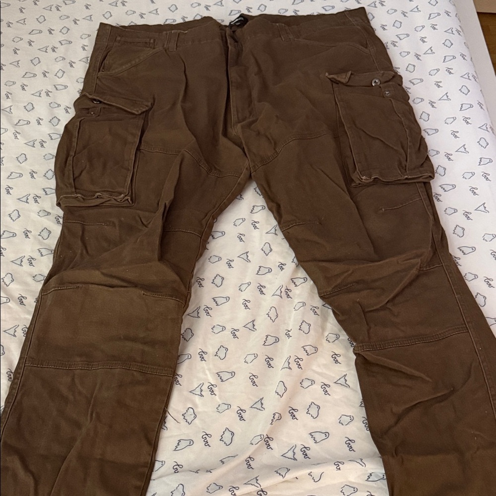 Fashion Nova Men's Tan Cargo Pants